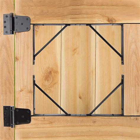 metal gate bracket|corner brackets for wood gate.